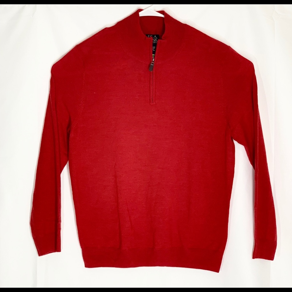 JOS A Bank Travelers Collection Mens L Red 100%